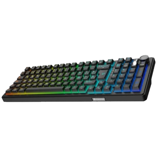 Teclado gaming inalámbrico RGB